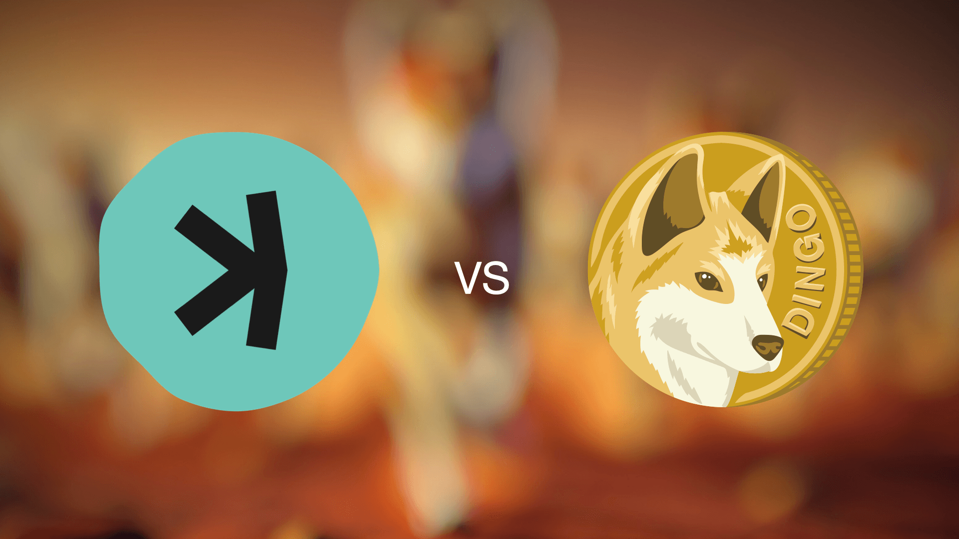 Kaspa and Dingocoin logo